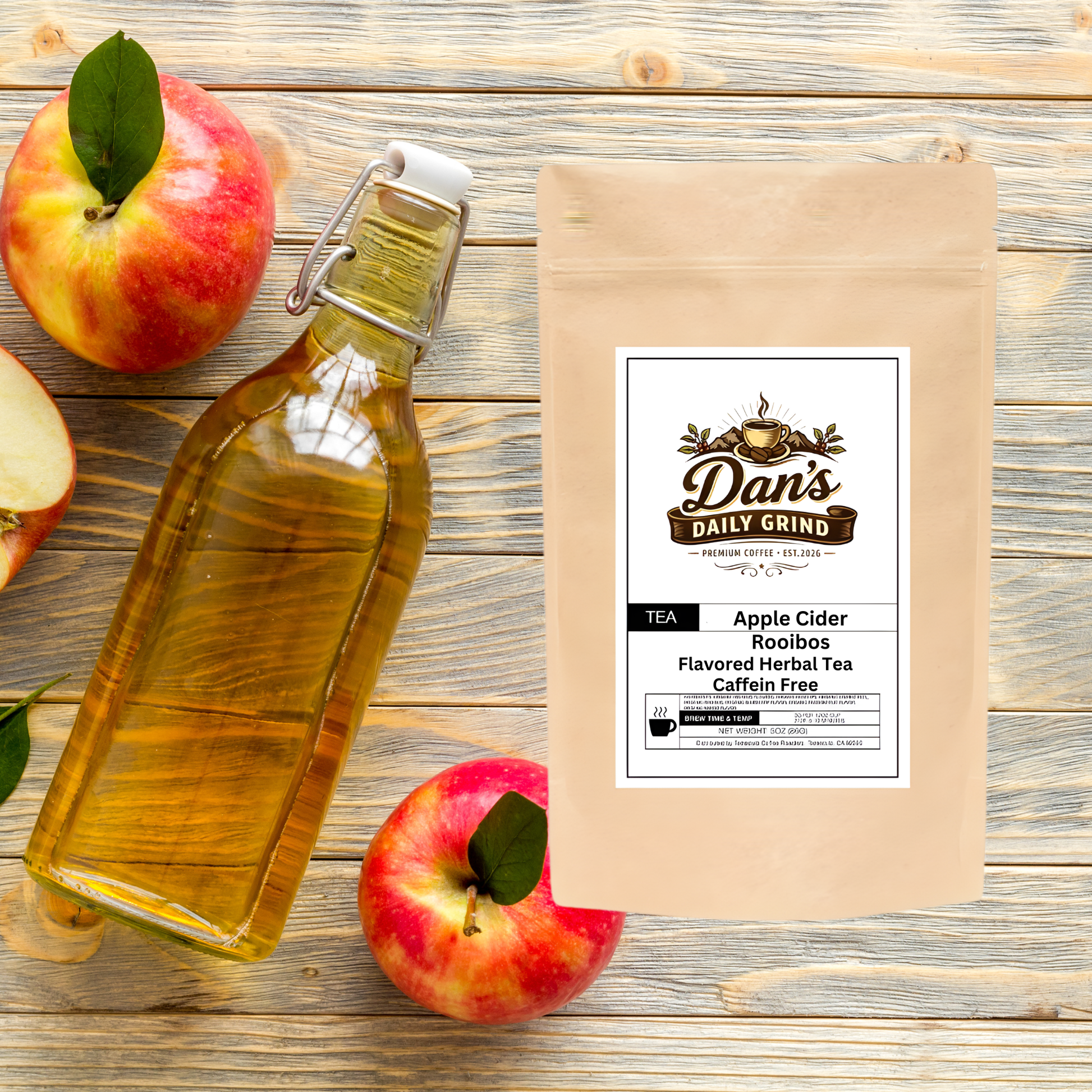 Apple Cider Rooibos - Caffeine Free - Dan’s Daily Grind