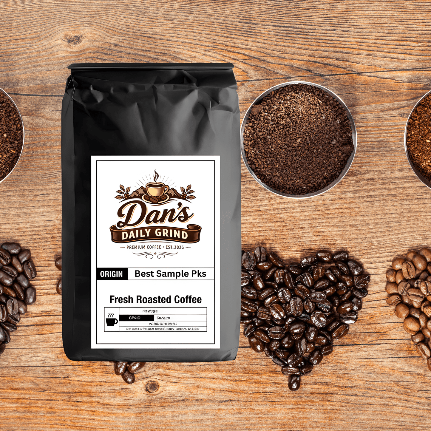 Best Sellers Sample Pack: 6Bean, Cowboy, Breakfast, Peru, Mexico, Bali - Dan’s Daily Grind